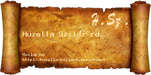 Huzella Szilárd névjegykártya