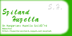 szilard huzella business card